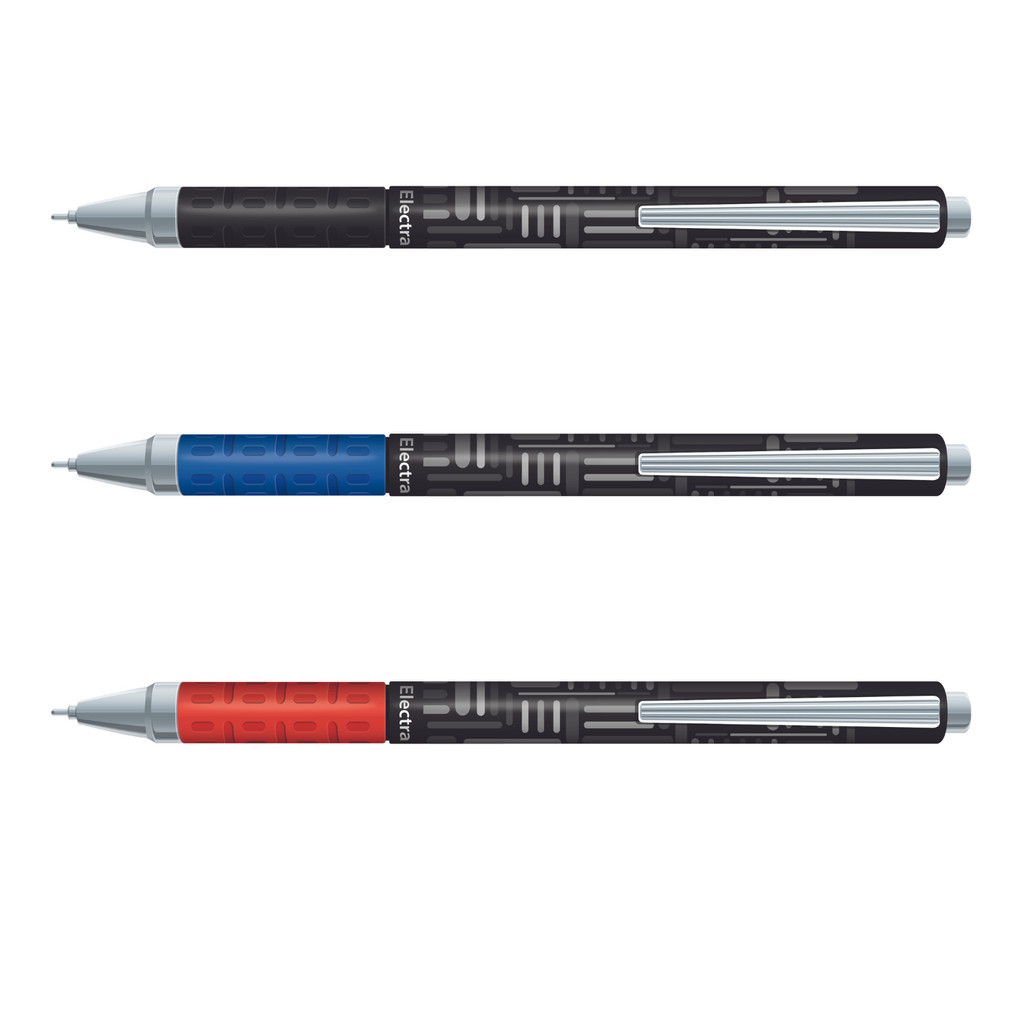 Kit 3 Caneta Cis Electra 0.7mm Azul Preta Vermelha,  Papelaria / Material de Escritorio / Material Escolar / Arte em Oferta na Shopee