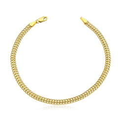 Pulseira Feminina Lacraia Em Ouro 18k