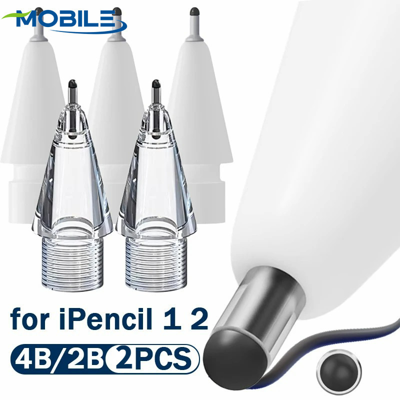Pontas De Lápis De Reposição 4B/2B-Stylus Caneta Sobressalentes Para Tablet-Ponta De Resistente Ao Desgaste De Fina-1a 2