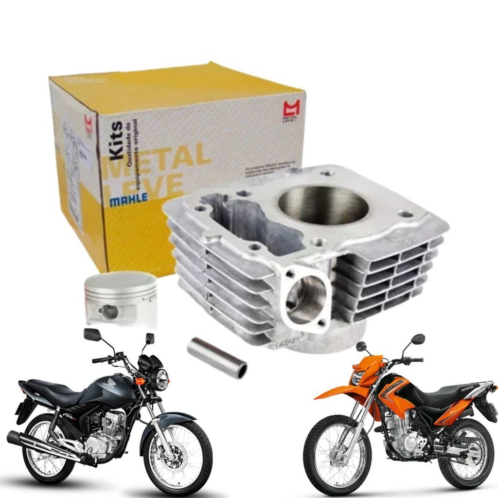 Kit Cilindro Motor Cg Titan Fan 125 NXR Bros 125 2009 2010 2011 2012 a 2022 Original Metal Leve