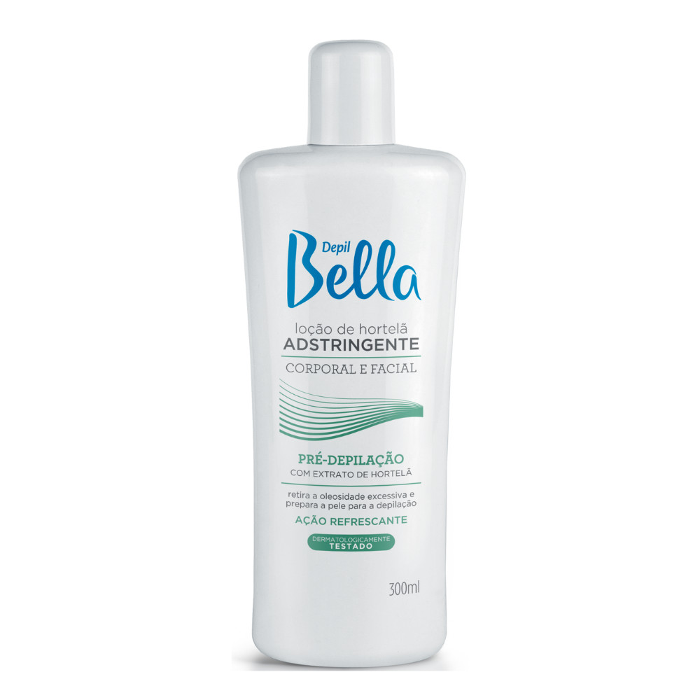 Loção Pré Depilação Adstringente Hortelã Depil Bella 300ml em Oferta na Shopee