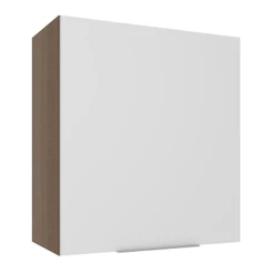 Armário Aéreo Madesa Stella 60 cm 1 Porta - Rustic/Branco