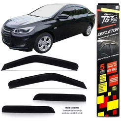 Calha Chuva Defletor TG Poli Chevrolet Onix Plus 2019 2020 2021 2022 2023 2024 - 4 Portas