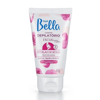Creme Depilatório Facial Depil Bella Pétalas De Rosas 40g em Oferta na Shopee
