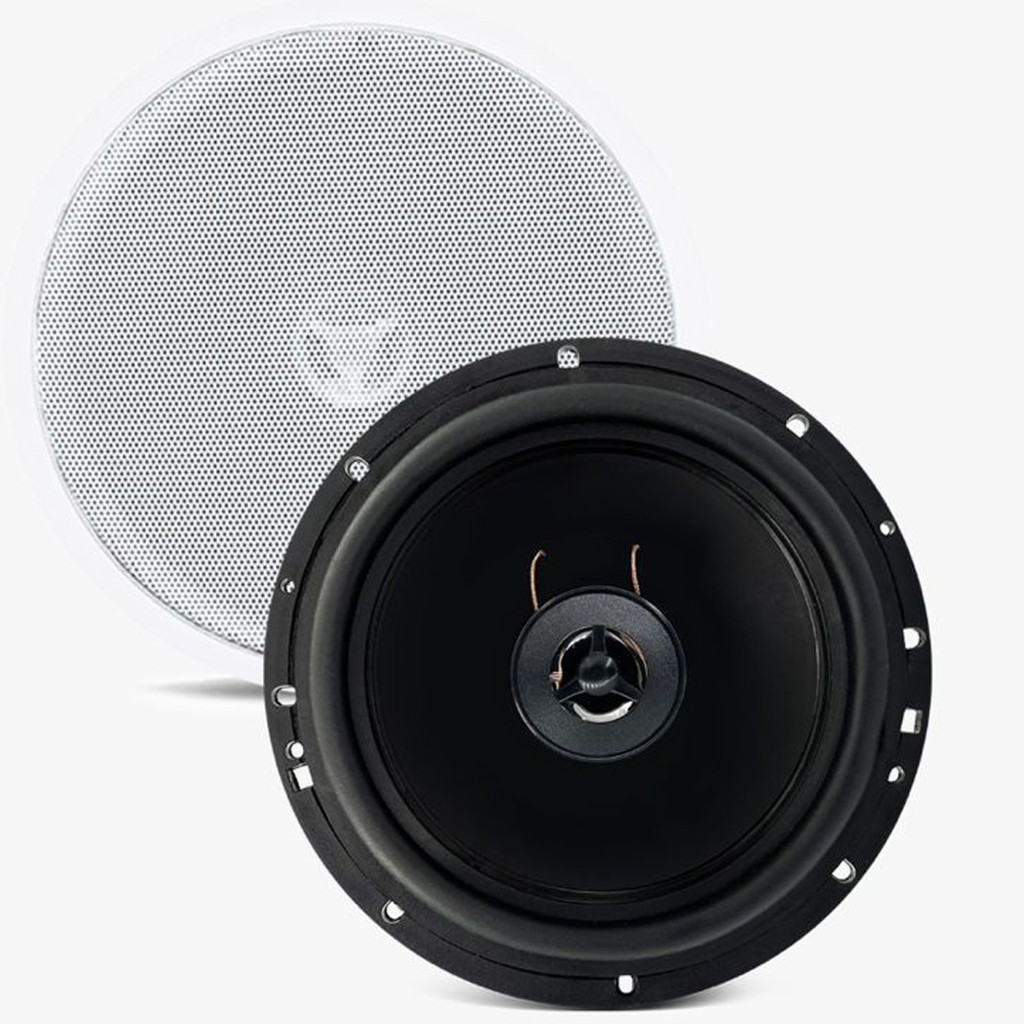 Arandela Alto Falante Som Ambiente Acustica Teto Parede Embutir Gesso Redonda Coaxial Orion Leson 70w Rms