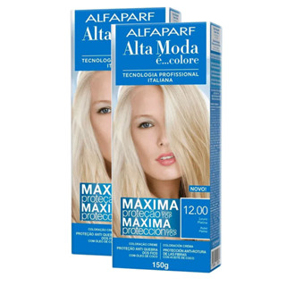 Kit 2X Tintura Creme Alta Moda Alfaparf Louro Platina 12.00 em Oferta na Shopee