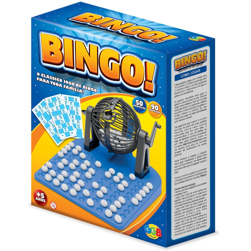 JOGO BINGO 90 NÚMEROS 50 CARTELAS GGB BRINQUEDOS FAMÍLIA CRIANÇA GLOBO BOLINHA MESA SORTEIO CLÁSSICO em Oferta na Shopee