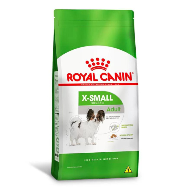 Ração Royal Canin X-Small Adult para Cães Adultos de Porte Mini 2,5kg em Oferta na Shopee