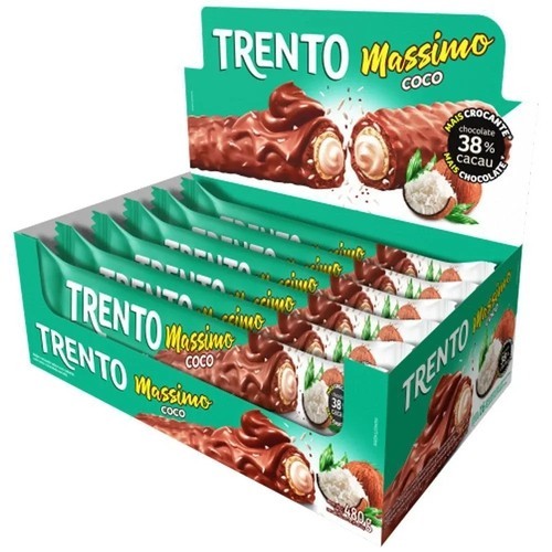 Chocolate Trento Massimo Coco Com 15 Unidades De 25g em Oferta na Shopee