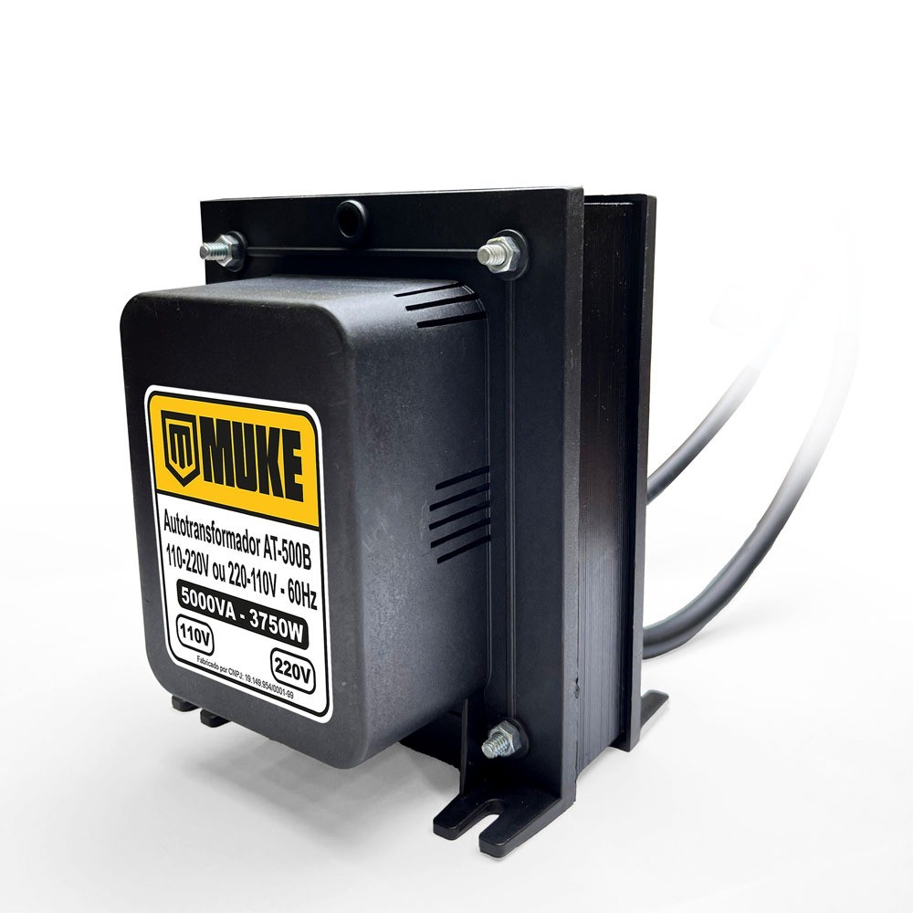 Transformador 5000VA 110/220v - 220/110v Bivolt AT-500 Muke Tools em Oferta na Shopee