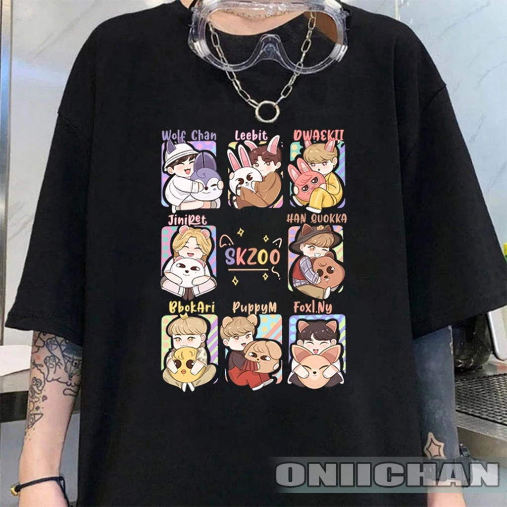 Camiseta T-shirt Unissex Kpop Skzoo Stray Kids Kpop - Promoção