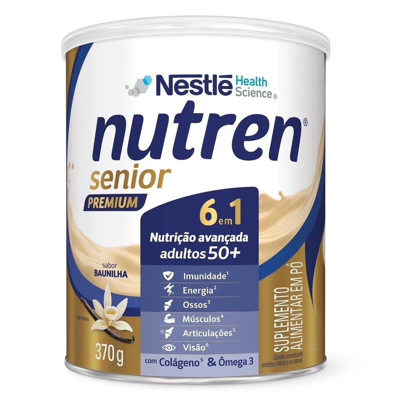 Suplemento Alimentar Nutren Senior Premium Nestlé Sabor Baunilha 370g - Beauty