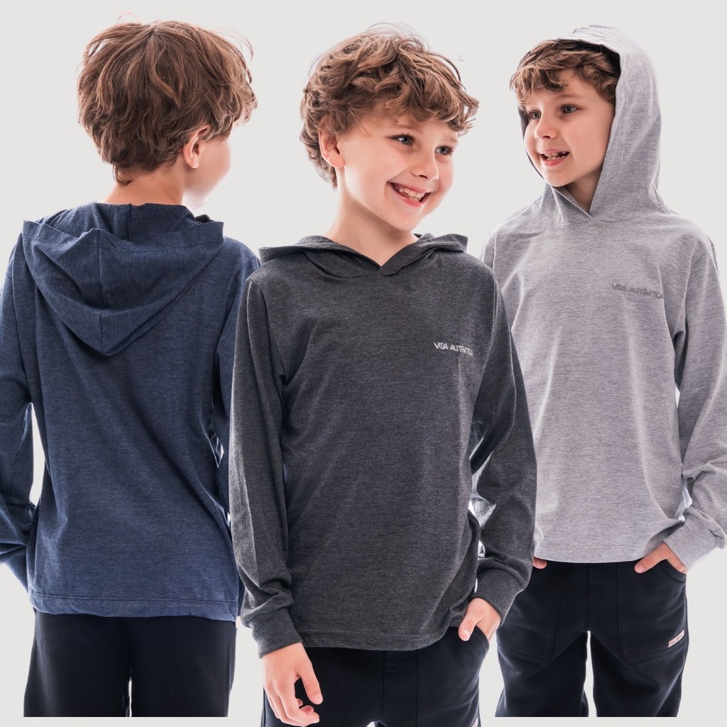 Camiseta Infantil Masculina com Capuz 240-A
