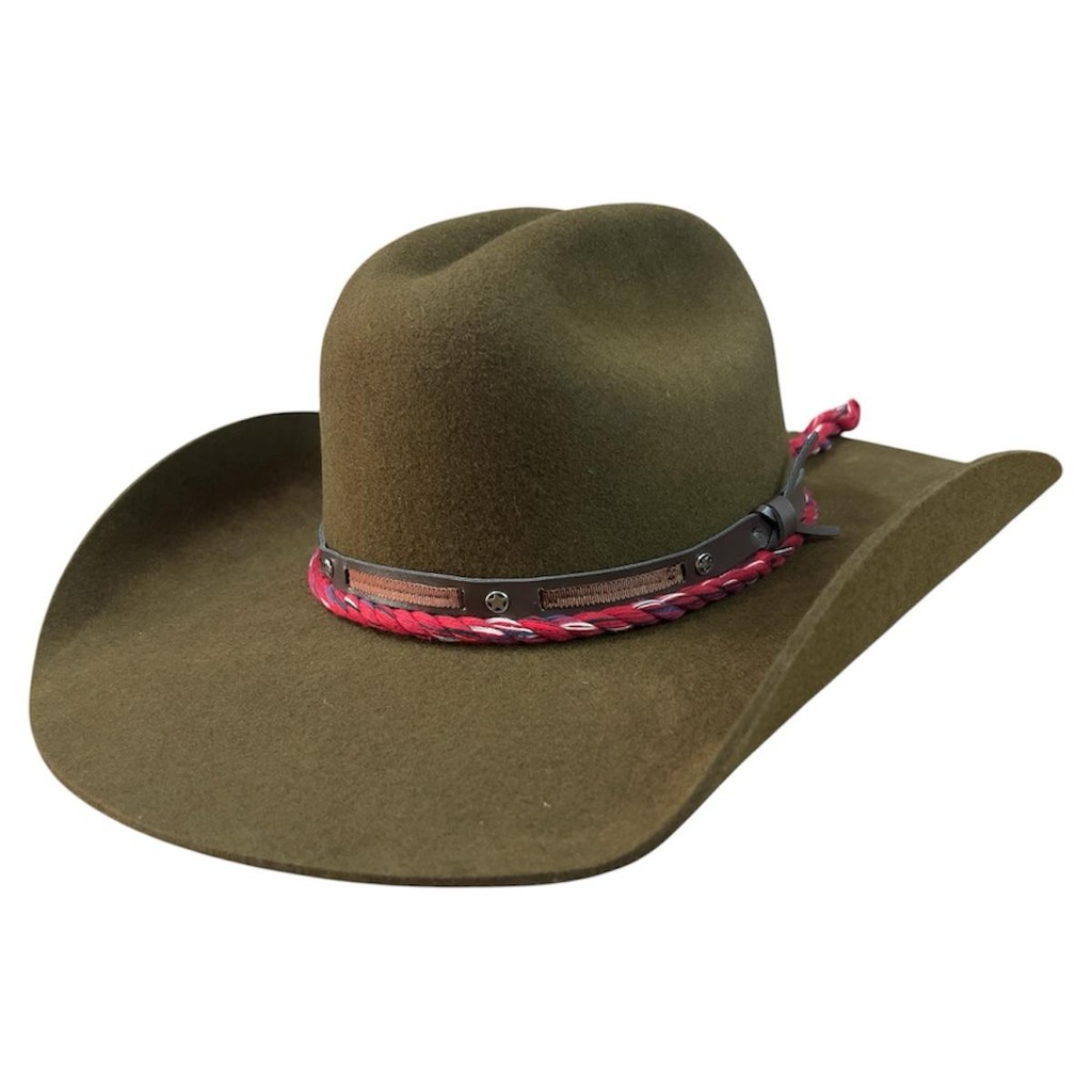 CHAPEU PRALANA ARIZONA DAISY ABA 10 BANDINHA COURO CAFÉ