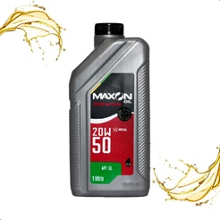 Óleo De Motor Mineral 20W50 Maxon Oil Premium Api Sl 1 Litro