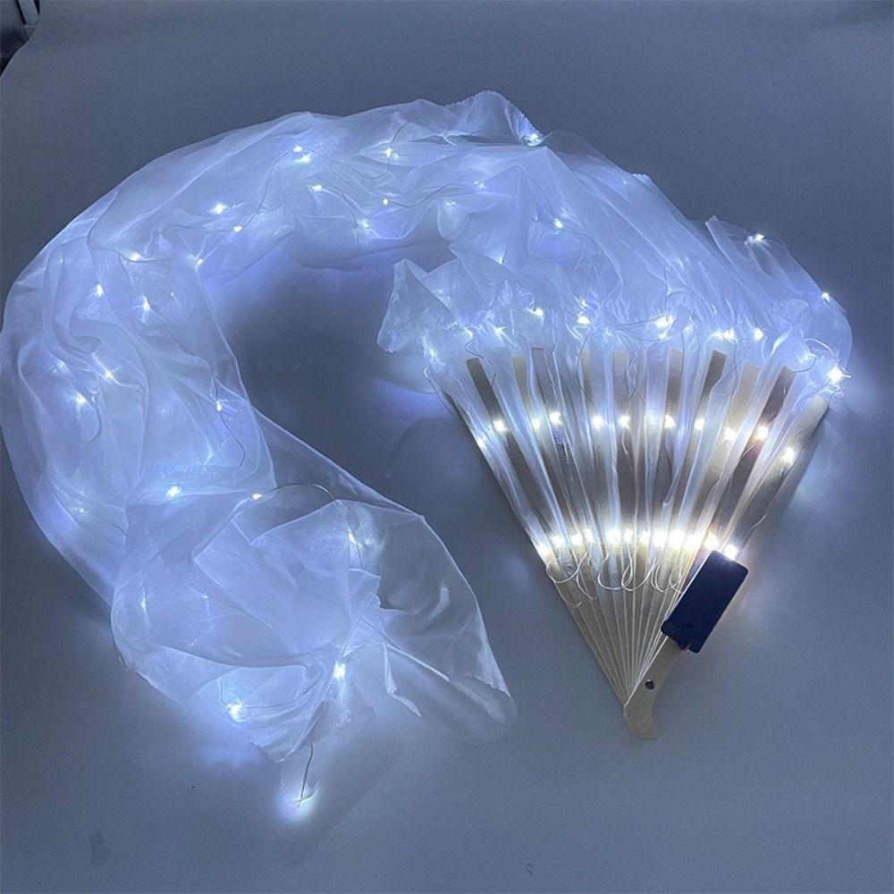 Detalhes do Leque De Dança Do Ventre MAYVET , Adereços De Performance De 1.5 M , Clássica LED , Rayon De Imitação Longa