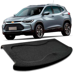 Tampão Porta Malas Chevrolet Tracker 2021 a 2025 R-Acoustic Bagagito Carpete Grafite