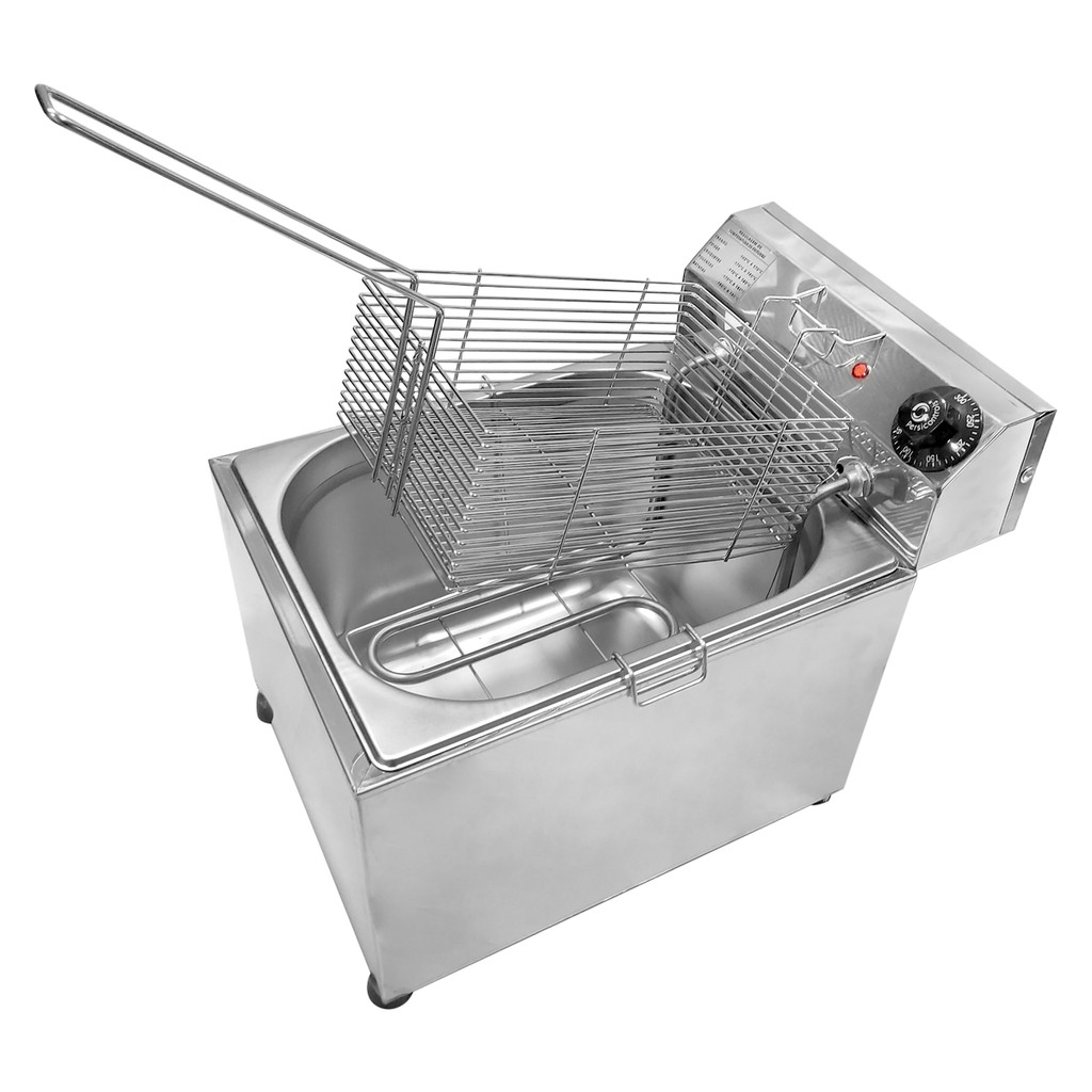 Fritador Industrial Elétrico 10 L de Mesa c/ Zona Fria