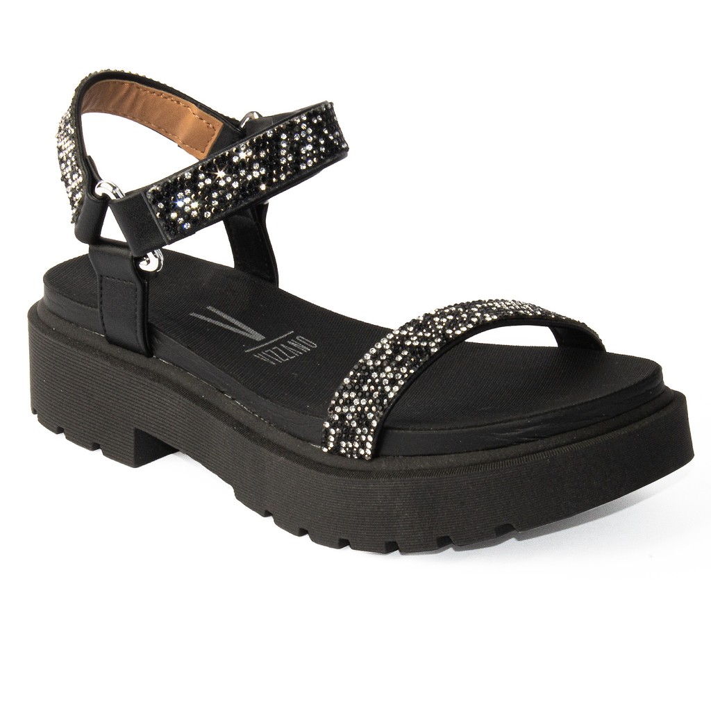 Sandália Vizzano Plataforma Feminina Strass 6499-103