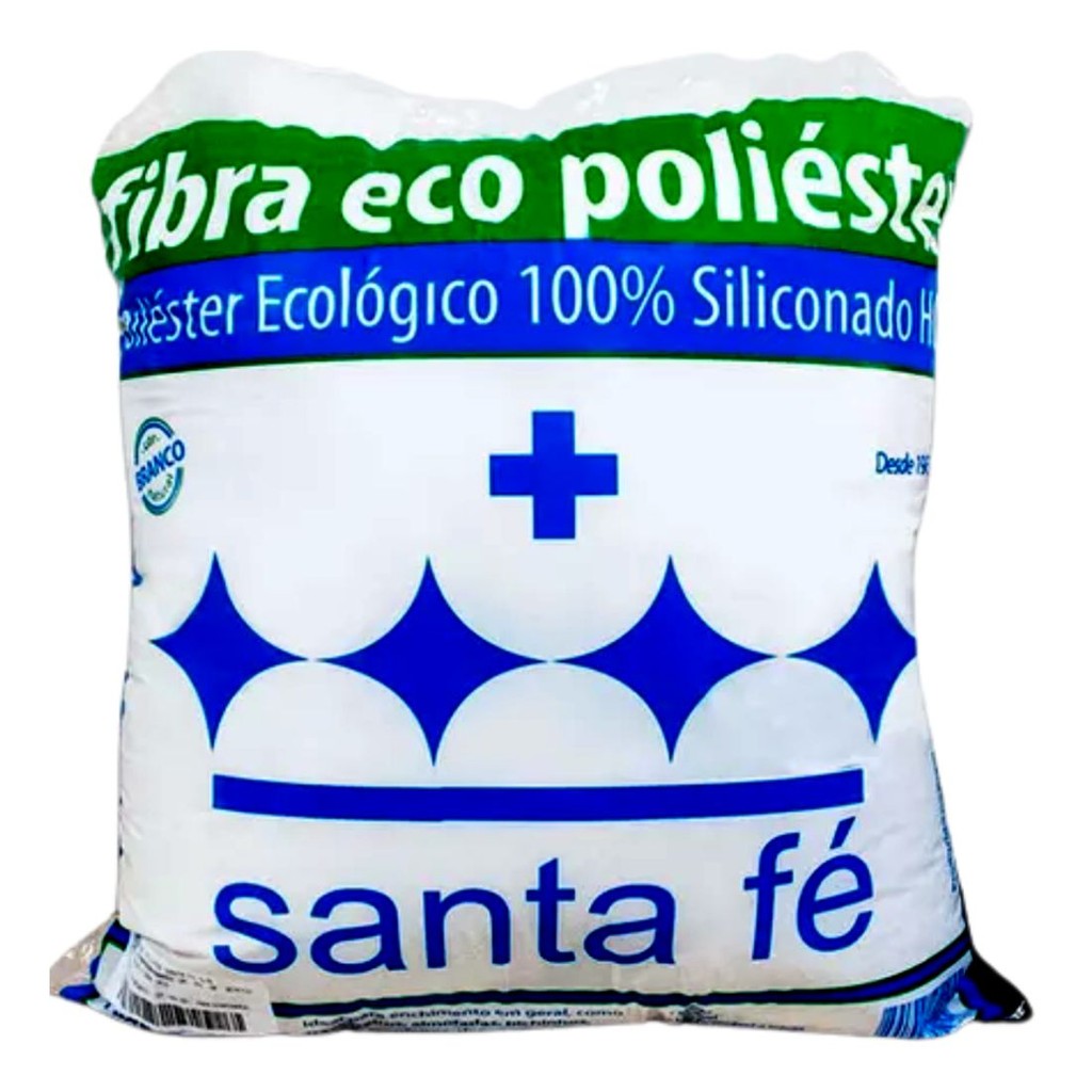 1KG Enchimento Plumante Fibra Siliconada Santa Fé Patchwork Bonecas Almofadas