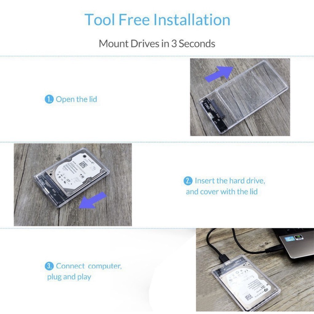 Detalhes do Case Hd Externo 2.5 Notebook Usb 3.0 Ps4 Xbox One Pc 6gbps