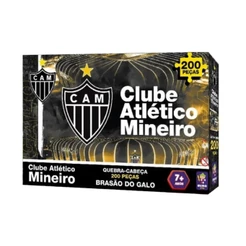 Quebra-Cabeça Puzzle Coleção Futebol Atlético Mineiro Brasão 200 Peças - 2571