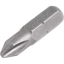 Bits E Ponteira Phillips Com Encaixe 1/4" Nº 2 x 25mm Com 5 Peças Vonder