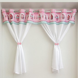 Cortina Cozinha  2,20m x 1,20m alt. - Linda Estampa Cupcake. em Oferta na Shopee