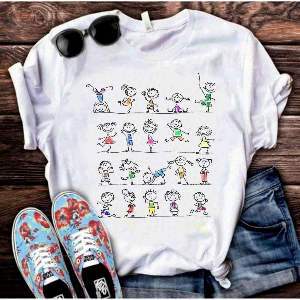 Camiseta Educação Infantil Professora Pedagogia Educadora Infantil Camiseta T-Shirt Blusa AH