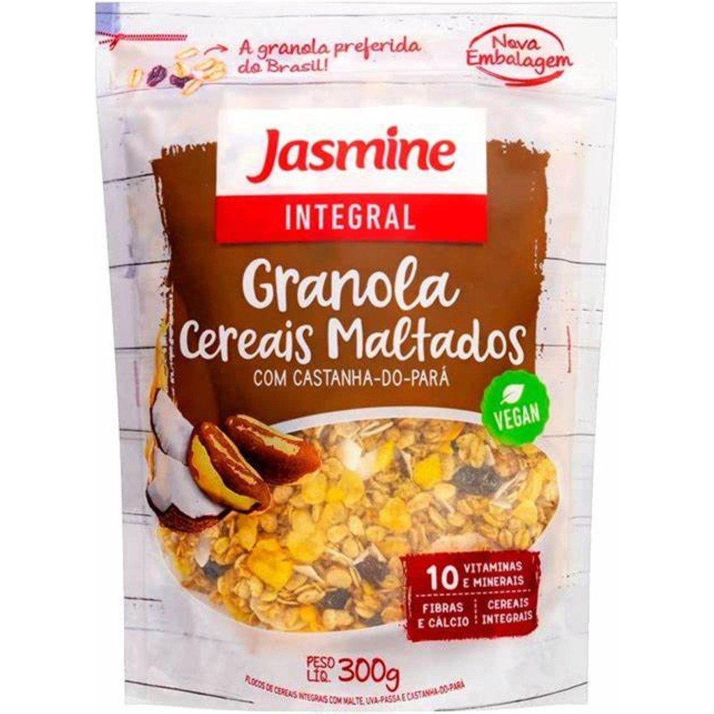 Jasmine Granola Cereais Maltados Integral 850G em Oferta na Shopee
