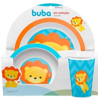 Kit Refeição Animal Fun Leão 10734 - Buba em Oferta na Shopee