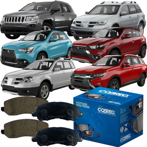 Jogo Pastilha Freio Cobreq Mitsubishi Asx 2.0 16v 2016