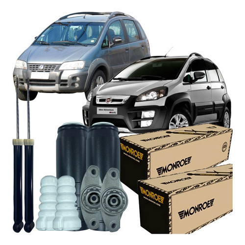Par Amortecedor Traseiro Coifa Batente Fiat Idea Adventure em Oferta na Shopee