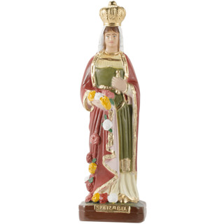 Imagem Santa Izabel de 20cm Gesso Escultura Católica em Oferta na Shopee