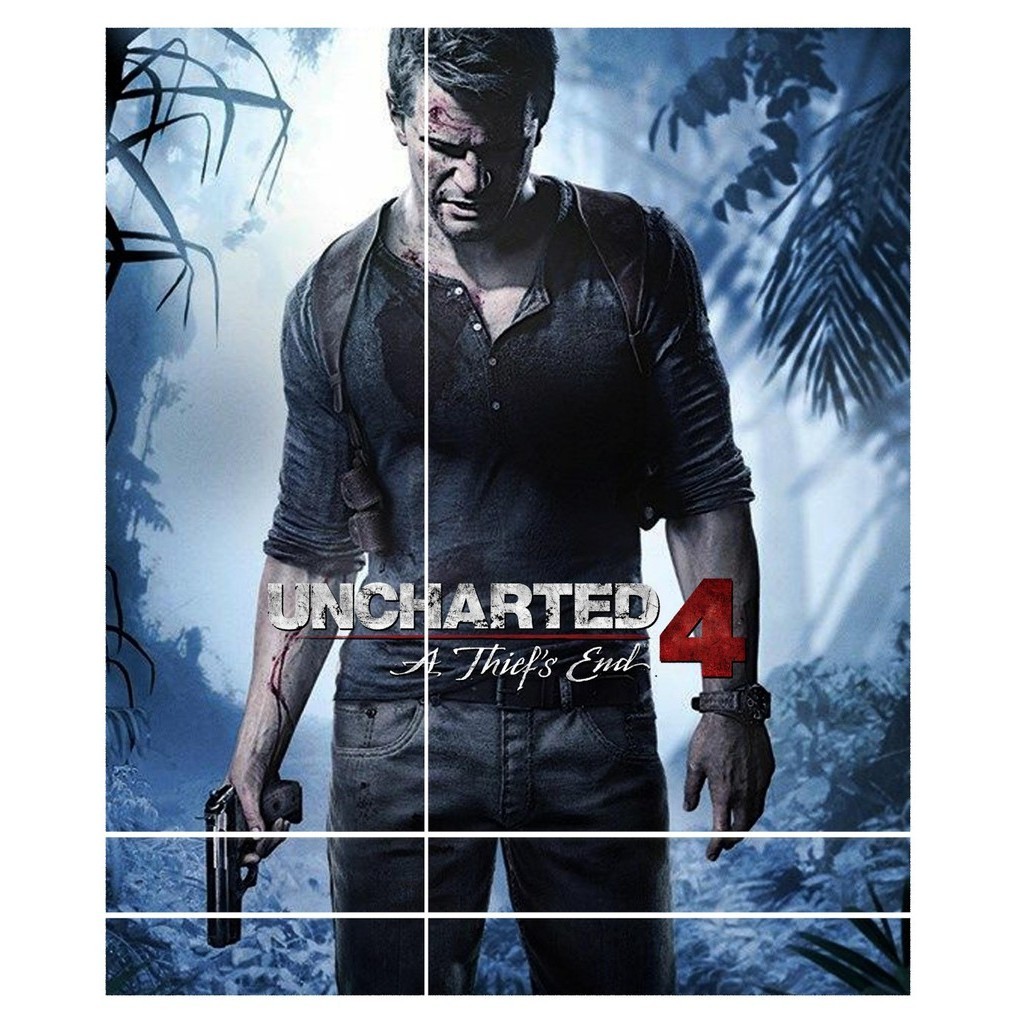 Adesivo Skin de Vidro Para PS4 Fat Uncharted 4 Playstation