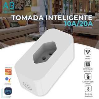 Tomada Inteligente Wi-fi 10A~20A Bivolt Alexa | Google - Com e Sem Medição | Controle por Aplicativo em Oferta na Shopee