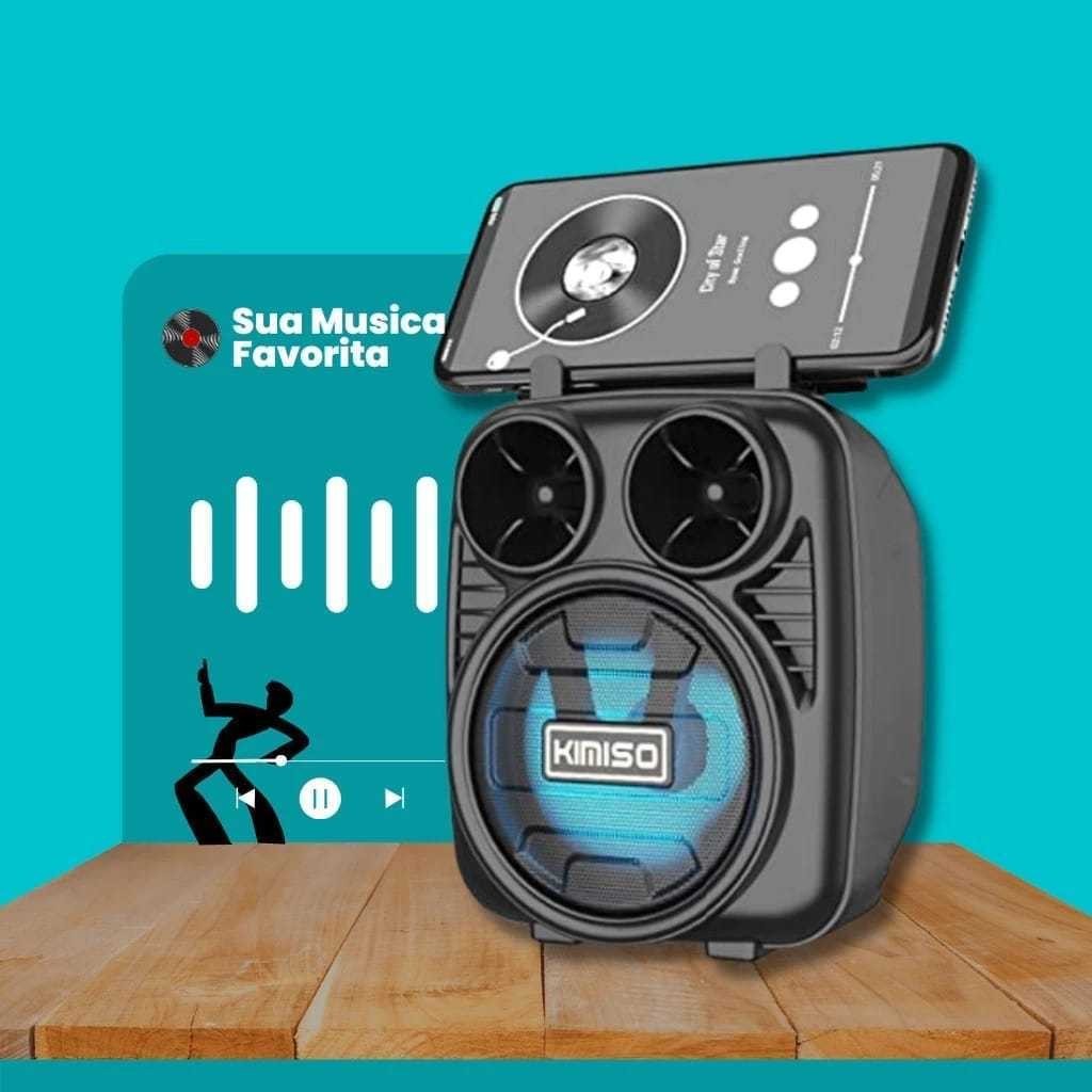 Imagem Caixa de Som Bluetooth Potente Radio Fm Recarregável Sem fio KTS