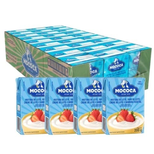 Creme De Leite Mistura De Leite Mococa 200g Caixa Com 27 Un