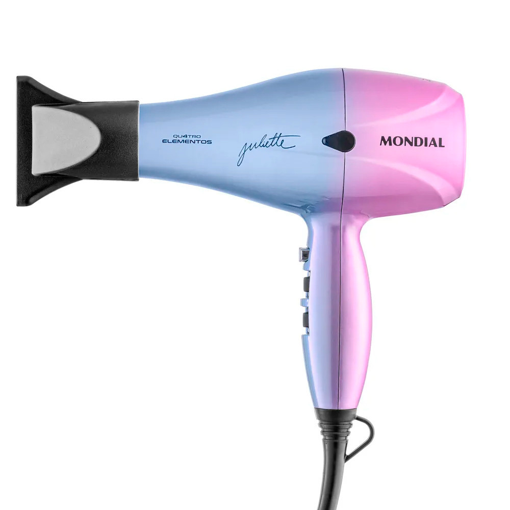 Secador de Cabelos Profissional SCP-JU-03 Azul Rosa 127V Mondial em Oferta na Shopee