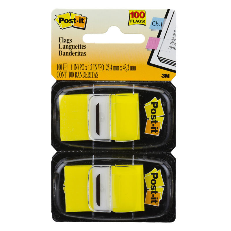 Post-it tape flags amarelo com 100 fls 3M em Oferta na Shopee