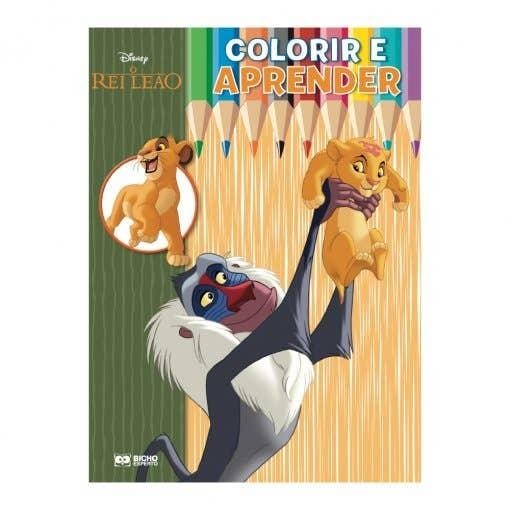 Colorir e Aprender Disney - O Rei Leão em Oferta na Shopee