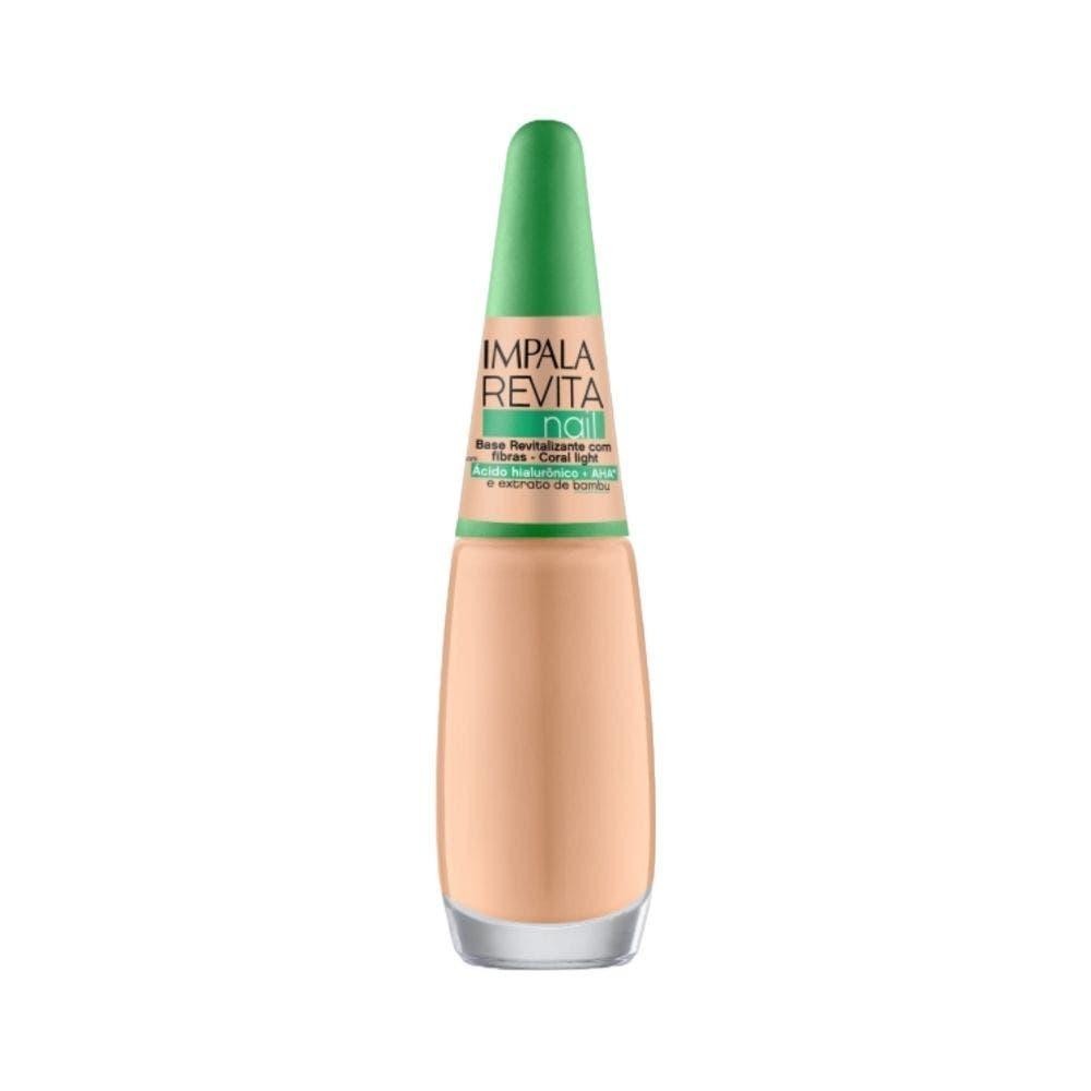 Base Impala Revita Nail Revitalizante com Fibras Coral Light 7,5ml em Oferta na Shopee