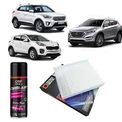 Filtro Cabine Ar Condicionado + Higienizador Creta Sportage