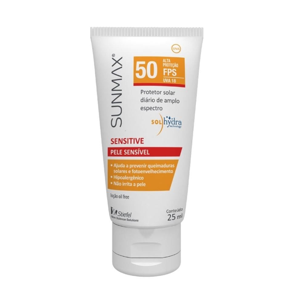 Protetor Solar Facial Sunmax Sensitive FPS50 Pele Sensivel 25ml