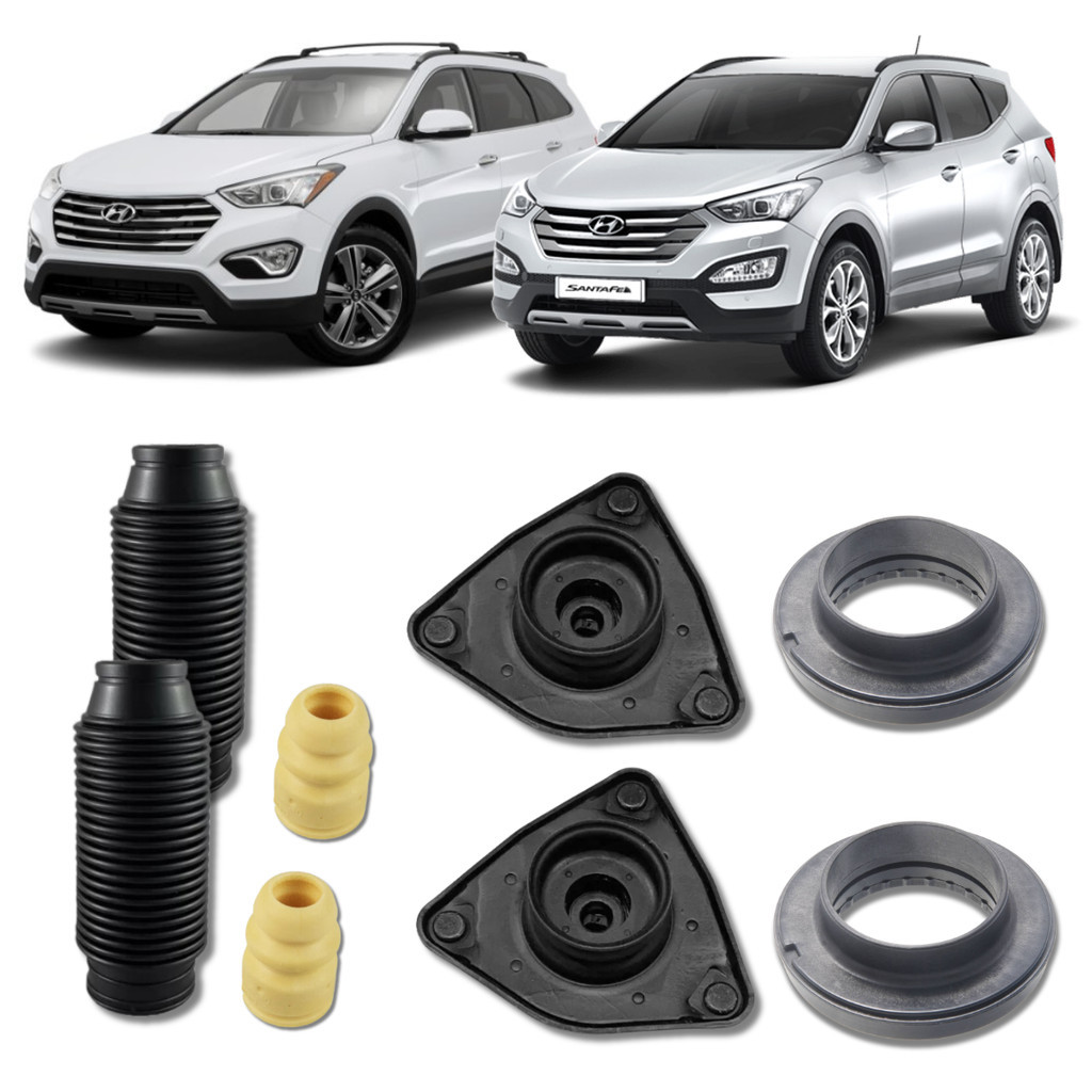 KIT COXIM BATENTE COIFA ROLAMENTO AMORTECEDOR DIANTEIRO SANTA FÉ GRAND SANTA FÉ 3.3 V6 2013 2014 2015 2016 2017 2018 2019
