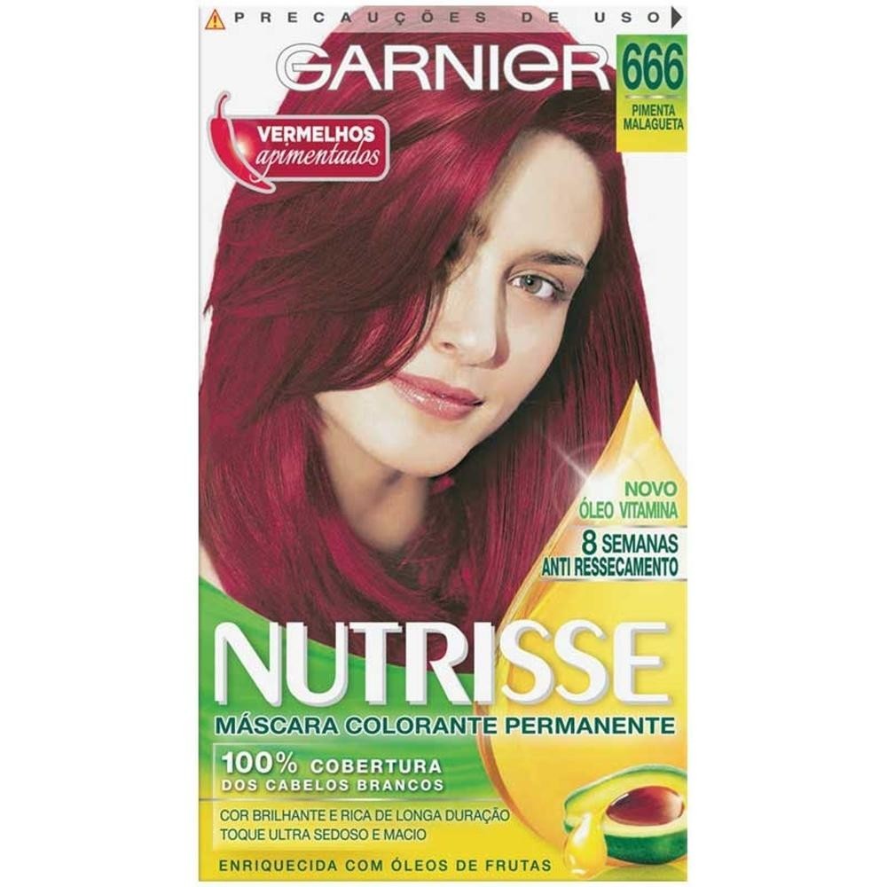 Tintura Creme Garnier Nutrisse 666 Pimenta Malagueta em Oferta na Shopee