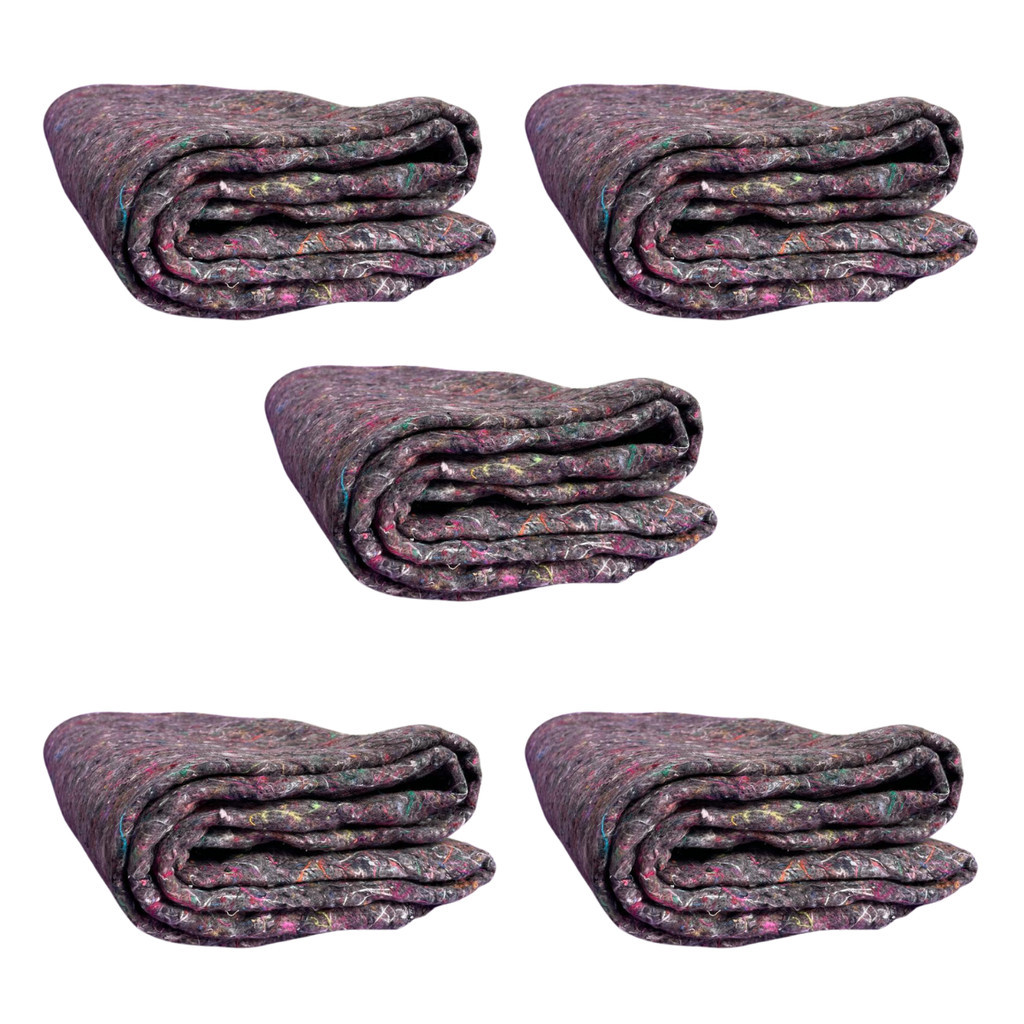 Kit 5 Cobertores Parati Casal Para Doação Campanhas Popular Corta Frio Mudança Morador de Rua