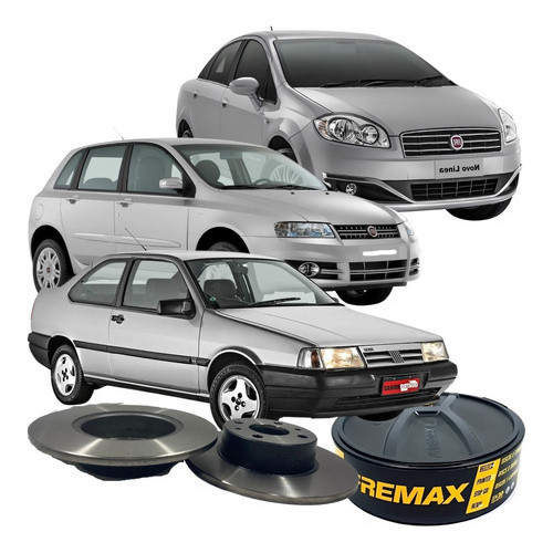 Par Disco Freio Traseiro Sólido Fiat Linea Stilo Tempra em Oferta na Shopee