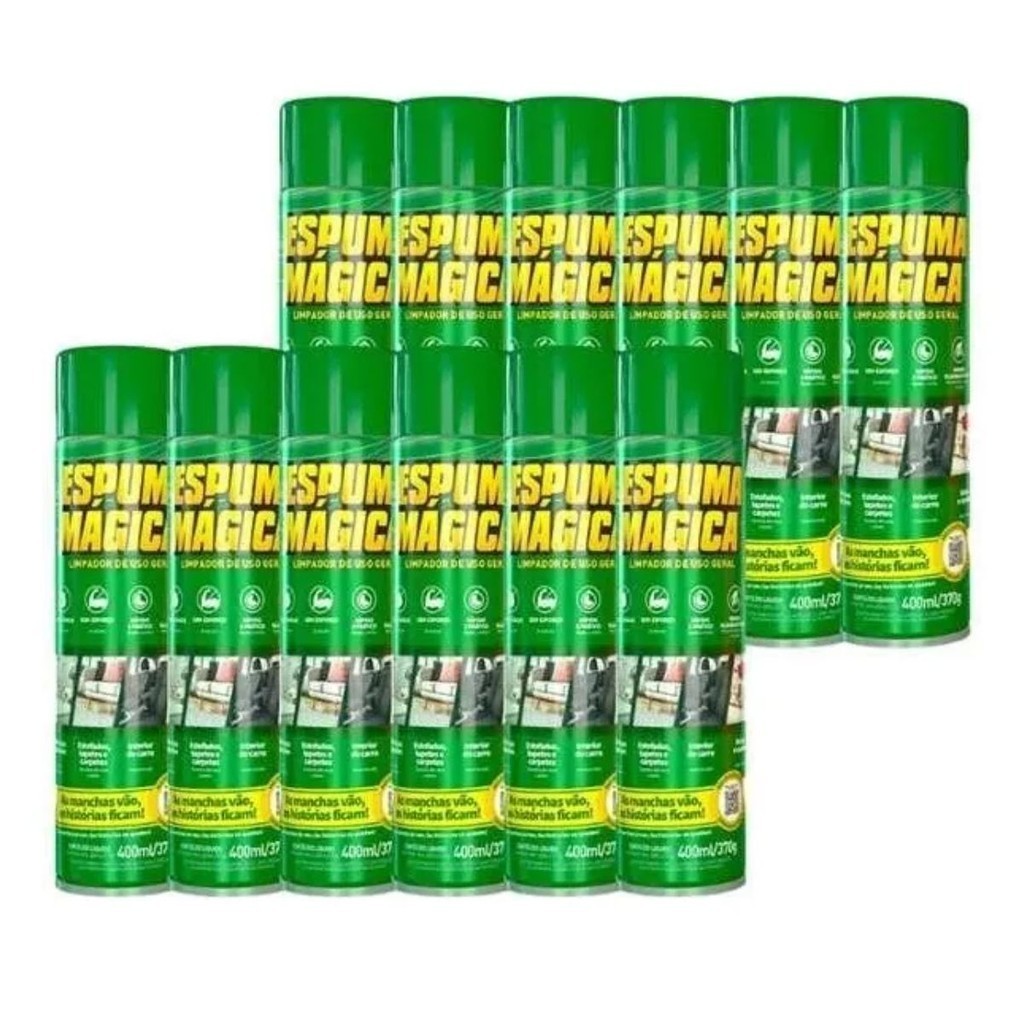 Espuma Magica Proauto Uso Geral C/12 Unid. 400 Ml