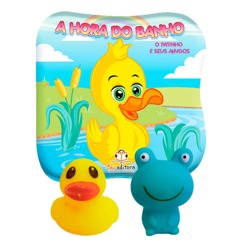 A HORA DO BANHO: O PATO E SEUS AMIGOS - COM 2 BICHINHOS